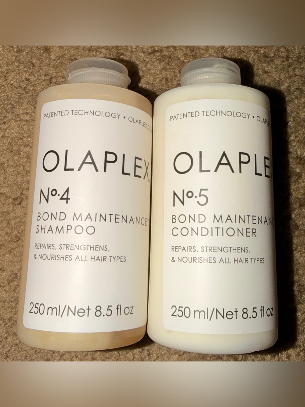 OLAPLEX No.4 & No.5 Bond Maintenance Shampoo and Conditioner - White